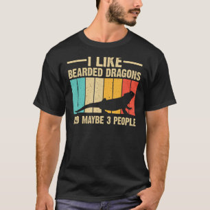 Grappige Bearded Dragon Pogona Reptile Lover Manne T-shirt