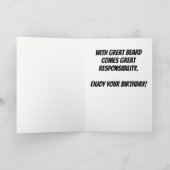 Grappige Bearded Vriend Verjaardag Kaart (Binnen)