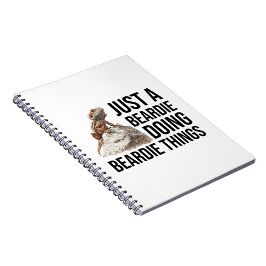 Grappige Beardie Bearded Dragon Quote Notitieboek (Rechterzijde)
