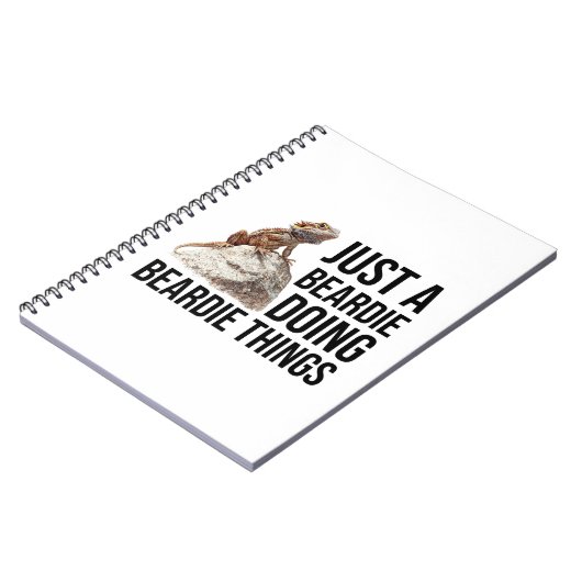 Grappige Beardie Bearded Dragon Quote Notitieboek (Linkerzijde)
