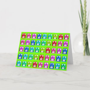 grappige beaver houdt blije verjaardagsbericht car kaart