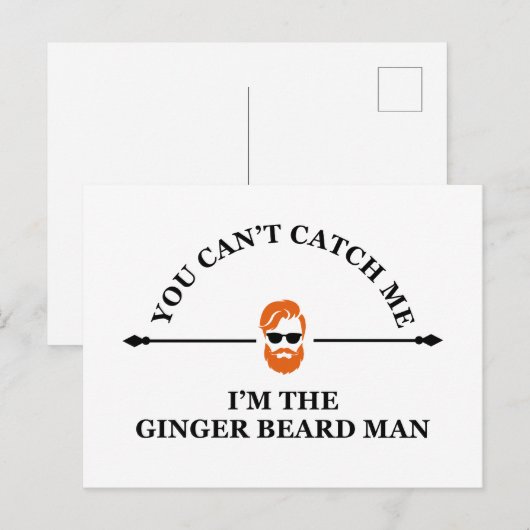 Grappige bebaarde citaten gemberbaard feestdagenkaart (Voorkant / Achterkant)