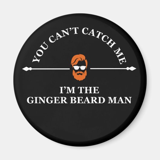 Grappige bebaarde citaten gemberbaard magneet (Voorkant)