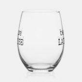 Grappige “Because Lacrosse” Sport Wijn Glas (Links)