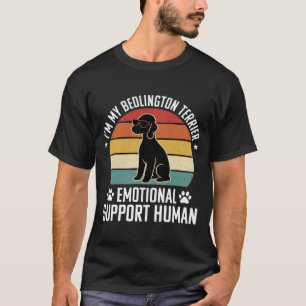 Grappige Bedlington Terrier Emotionele Ondersteuni T-shirt