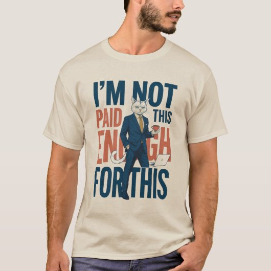 Grappige BedrijfsKat T-shirt (Voorkant)