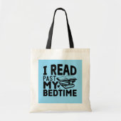 Grappige bedtijd lezen woordkunst  tote bag (Voorkant)