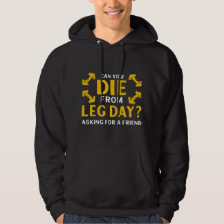 Grappige been-dag workout gym  hoodie
