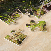 Grappige beer die ondeugend plast. legpuzzel (Zijkant)
