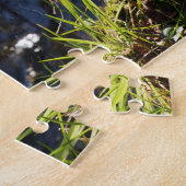 Grappige beer die ondeugend plast. legpuzzel (Zijkant)