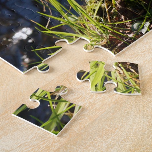 Grappige beer die ondeugend plast. legpuzzel (Zijkant)