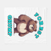 Grappige Beer Fleece Deken (Voorkant (Horizontaal))