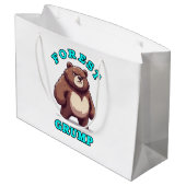 Grappige Beer Groot Cadeauzakje (Achterkant Gekanteld)