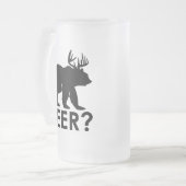 Grappige Beer Herten Bier Matglas Bierpul (Voorkant links)
