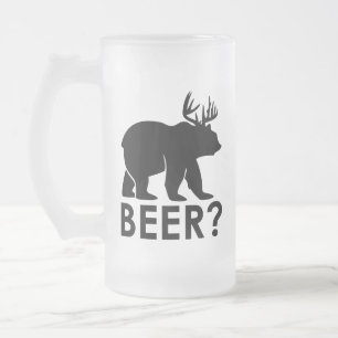 Grappige Beer Herten Bier Matglas Bierpul