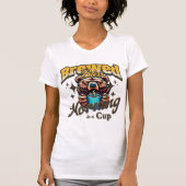 Grappige Beer Koffiedrinker T-Shirt (Voorkant)