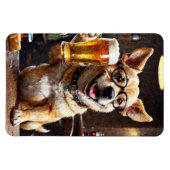 Grappige Beer Lover Hond Bier Koelkast Magnet Magneet (Horizontaal)