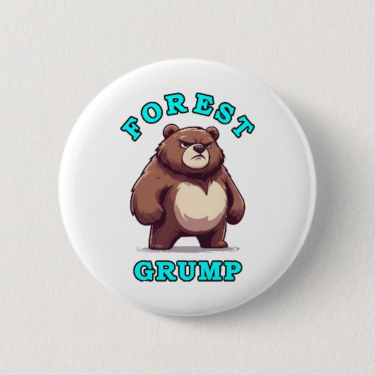 Grappige Beer Ronde Button 5,7 Cm (Voorkant)