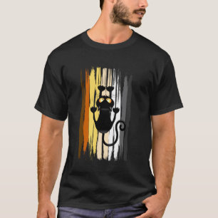 Grappige Beer Trots Zwarte Kat Krabt Klauw Merken T-shirt