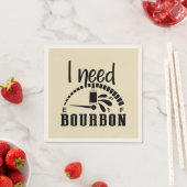 Grappige behoefte bourbon woord art servet (Insitu)
