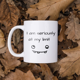 Grappige Beker At My Limit Koffiemok