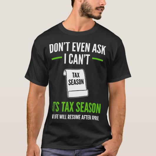 Grappige belasting accountant niet eens vragen ik  t-shirt (Voorkant)
