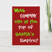 Grappige belastingaccountant advocaat kerst Kaart  (Voorkant)