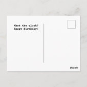 Grappige beledigende grap kip verjaardag briefkaart (Achterkant)