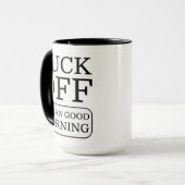 Grappige beledigende meme, f * ck off ik bedoel go mok (Voorkant links)