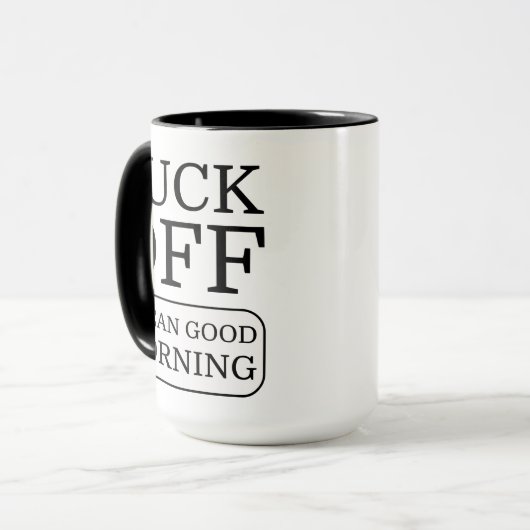 Grappige beledigende meme, f * ck off ik bedoel go mok (Voorkant links)