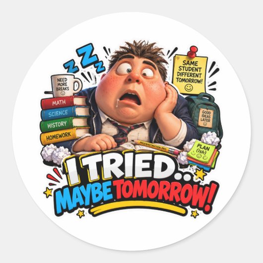 Grappige Bemeester sticker voor studenten - Ik heb (Voorkant)