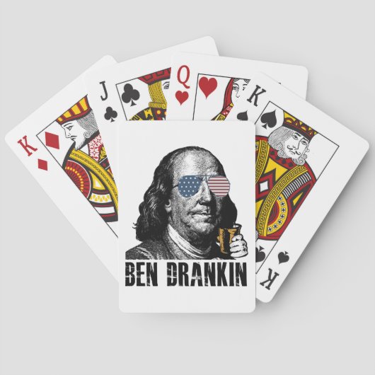Grappige Ben Dranking, Laten we de vreugde van de Pokerkaarten (Achterkant)