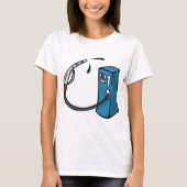 Grappige benzinestation t-shirt (Voorkant)