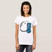 Grappige benzinestation t-shirt (Voorkant volledig)
