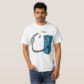 Grappige benzinestation t-shirt (Voorkant volledig)