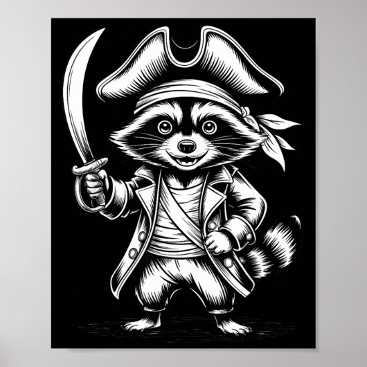 Grappige beoordeling wasbeer poster (Voorkant)