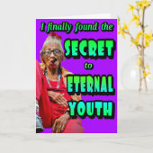 GRAPPIGE "Bepaalde leeftijd" VERJAARDAG KAART (Gele Bloem)