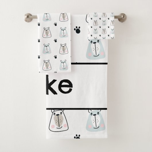 Grappige Beren Kinder Bad Handdoek (Insitu)