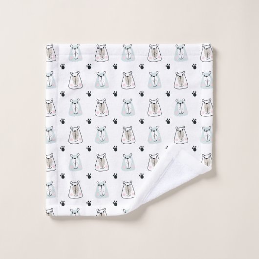 Grappige Beren Kinder Bad Handdoek (Wasdoekje)