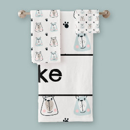 Grappige Beren Kinder Bad Handdoek