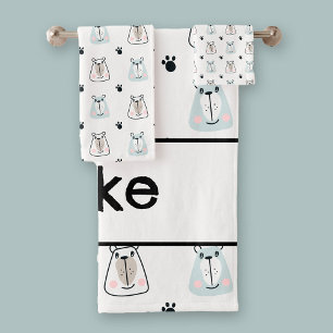 Grappige Beren Kinder Bad Handdoek