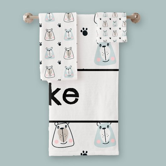 Grappige Beren Kinder Bad Handdoek