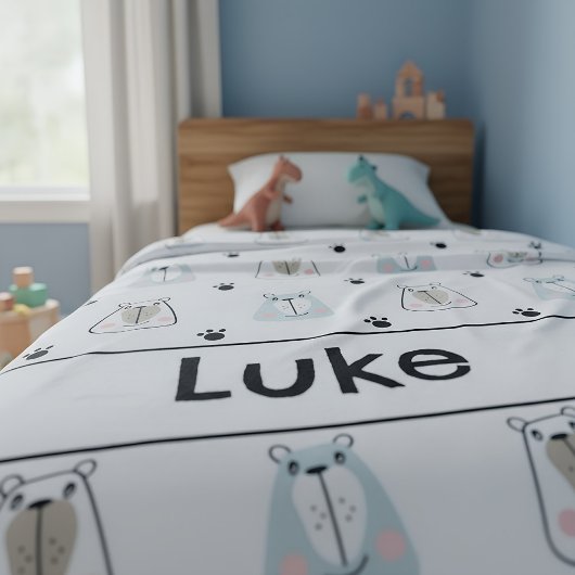 Grappige Beren Kinder Fleece Deken
