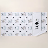 Grappige Beren Kinder Strandlaken (Voorkant)