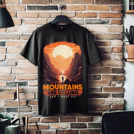 Grappige berg astronomie liefhebber Mars Mountains T-shirt