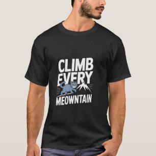 Grappige Berg Wandelende Kat - Buitenliefhebber Va T-shirt