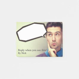 Grappige berichten van de baas. post-it notes