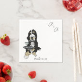 Grappige Bernedoodle cocktail Servet (Insitu)