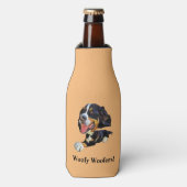 Grappige berner berg hond fles koeler (Fles Voorkant)