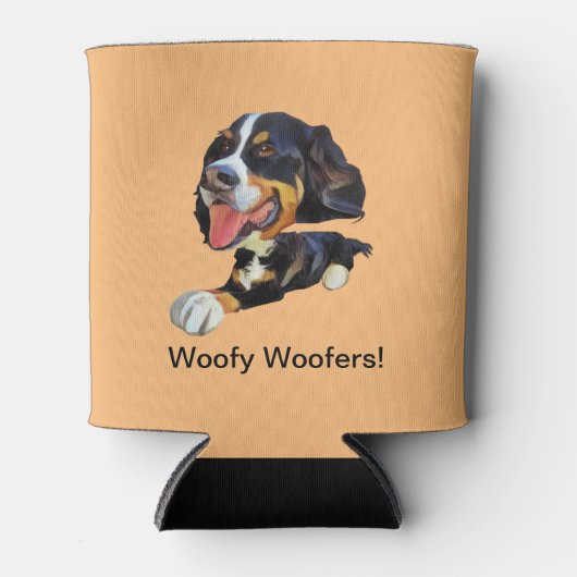 Grappige Berner Berghond Koelbox Blikjeskoeler (Voorkant)